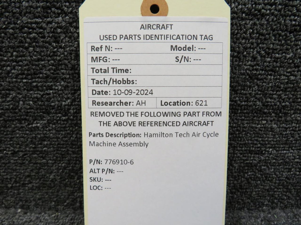 Hamilton 776910-6 Hamilton Tech Air Cycle Machine Assembly