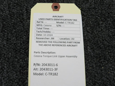 Cessna Aircraft Parts 2043011-6 (Cast: 2043011-3F) Cessna C-TR182 Torque Link Upper Assembly