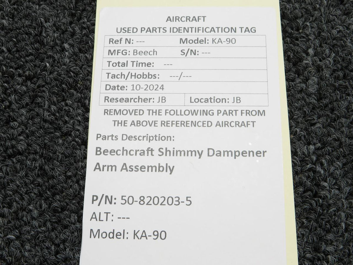 Beechcraft Parts 50-820203-5 Beechcraft KA-90 Shimmy Dampener Arm Assembly
