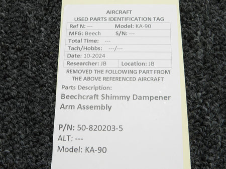 Beechcraft Parts 50-820203-5 Beechcraft KA-90 Shimmy Dampener Arm Assembly
