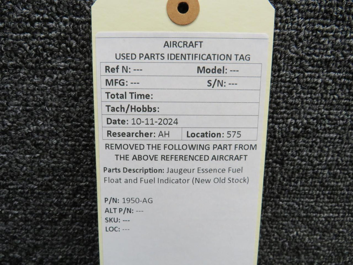 jaguar 1950-AG Jaguar Essence Fuel Float and Fuel Indicator (New Old Stock)