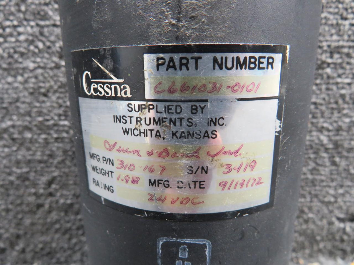 Instruments Inc 310-167 Instruments Inc Turn and Bank Indicator (Loose Parts) (Core)
