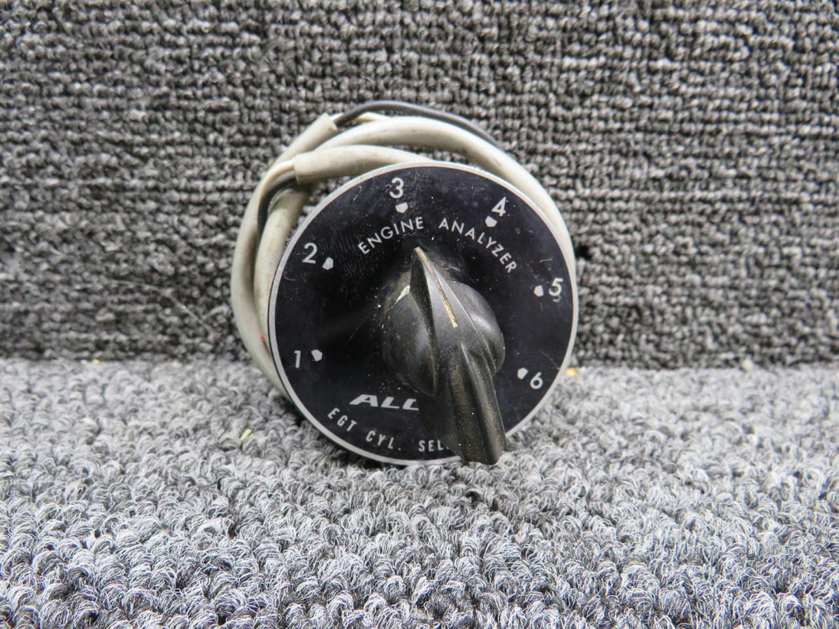 Alcor MS25002-2 (Alt: 7262K12) Alcor EGT Cylinder Selector Switch with Face Plate