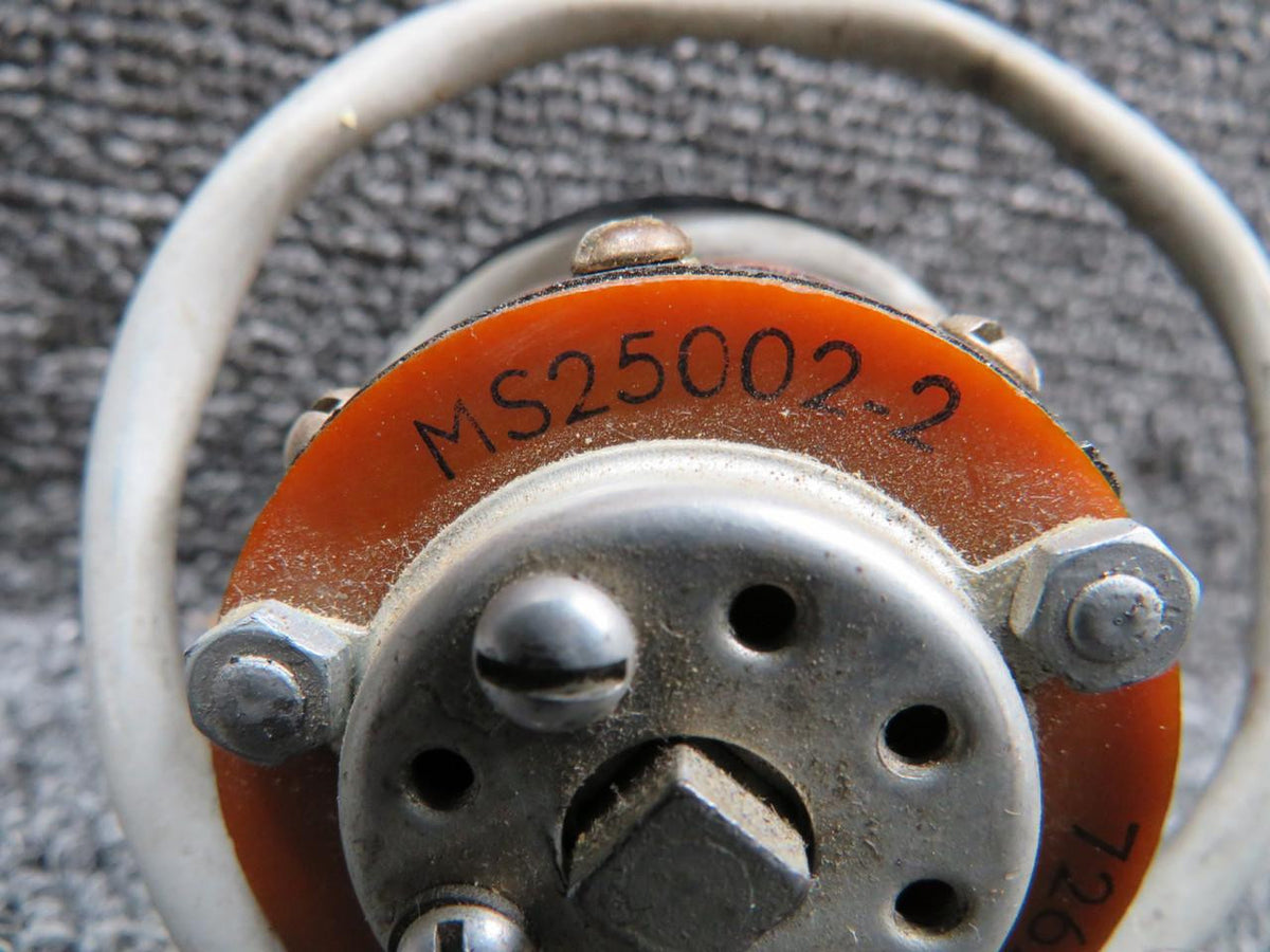 Alcor MS25002-2 (Alt: 7262K12) Alcor EGT Cylinder Selector Switch with Face Plate