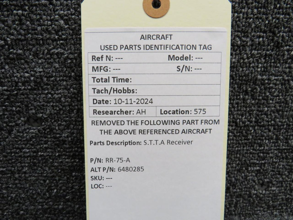 stta RR-75-A (Alt: 6480285) S.T.T.A Receiver