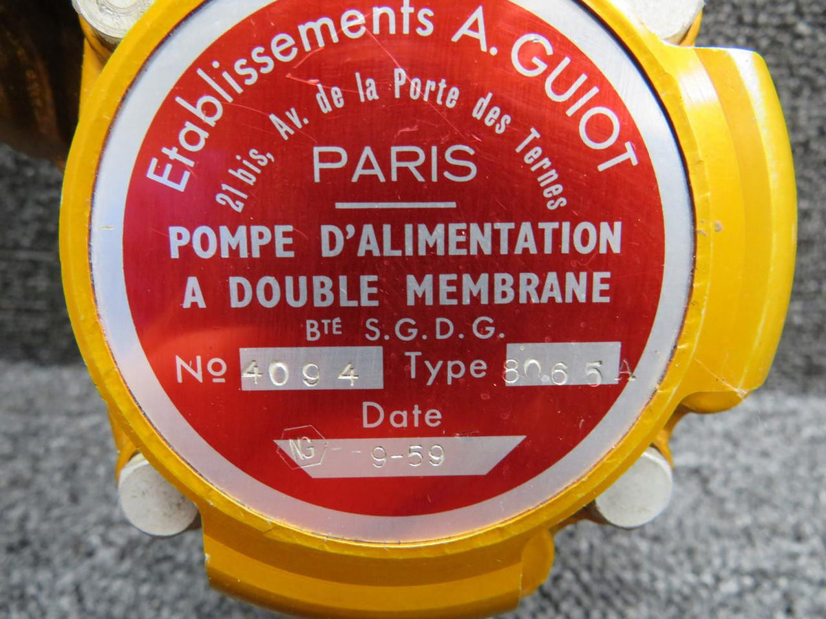 Does Not Apply 8065A Guiot Double Membrane Feed Pump Assembly with Motor