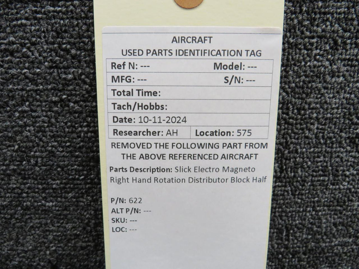 Slick Electro 622 Slick Electro Magneto Distributor Block Half