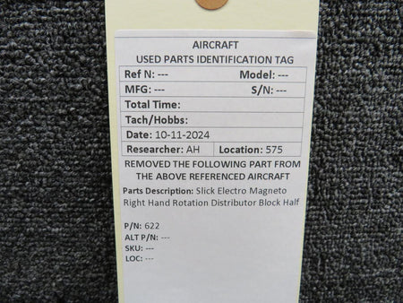 Slick Electro 622 Slick Electro Magneto Distributor Block Half
