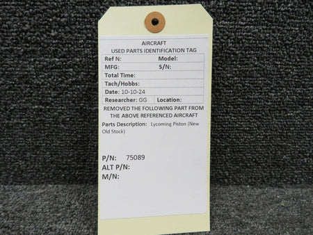 Lycoming Aircraft Engines & Parts 75089 Lycoming Piston (New Old Stock)