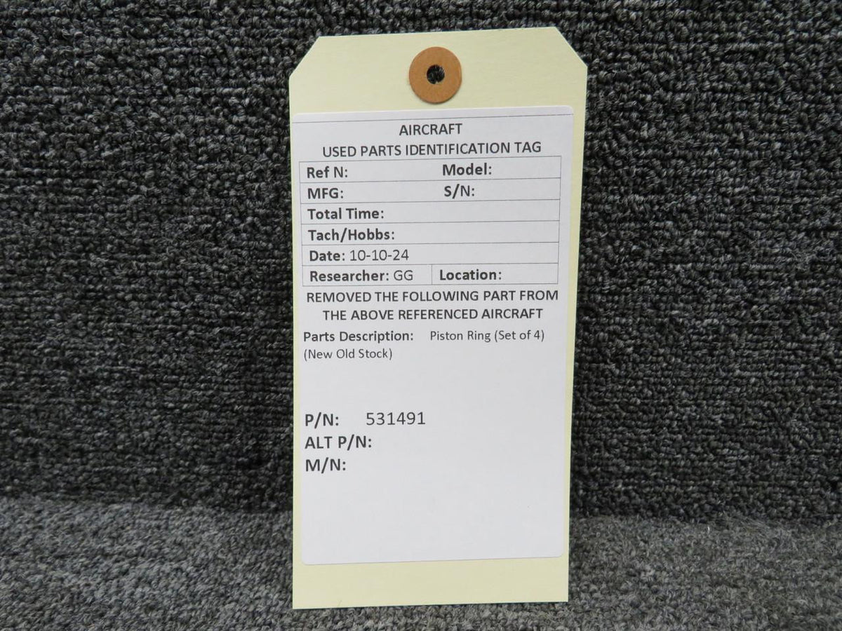 Does Not Apply 531491 Piston Ring Set of 4 (New Old Stock)