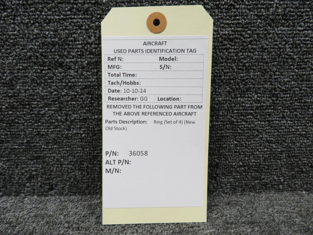 Does Not Apply 36058 Ring Set of 4 (New Old Stock)