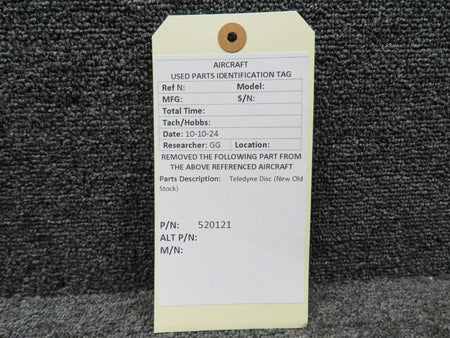 Teledyne Continental 520121 Teledyne Continental Disc (New Old Stock)