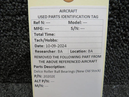 Delco 20202E Delco Roller Ball Bearings (New Old Stock)