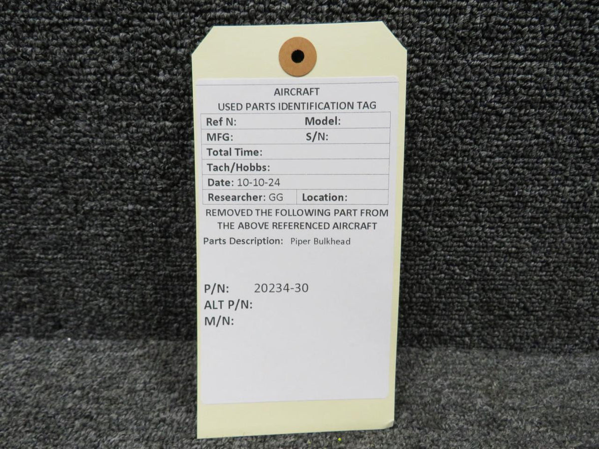 Piper Aircraft Parts 20234-030 Piper Aileron Bulkhead