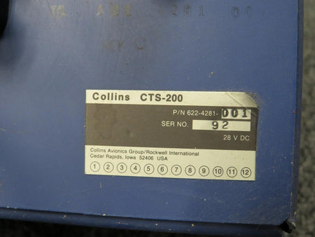 Collins 622-4281-001 Collins CTS-200 Interconnect Test Panel