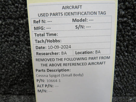 Cessna Aircraft Parts 10664-1 Cessna Spigot (Small Body) (New Old Stock)