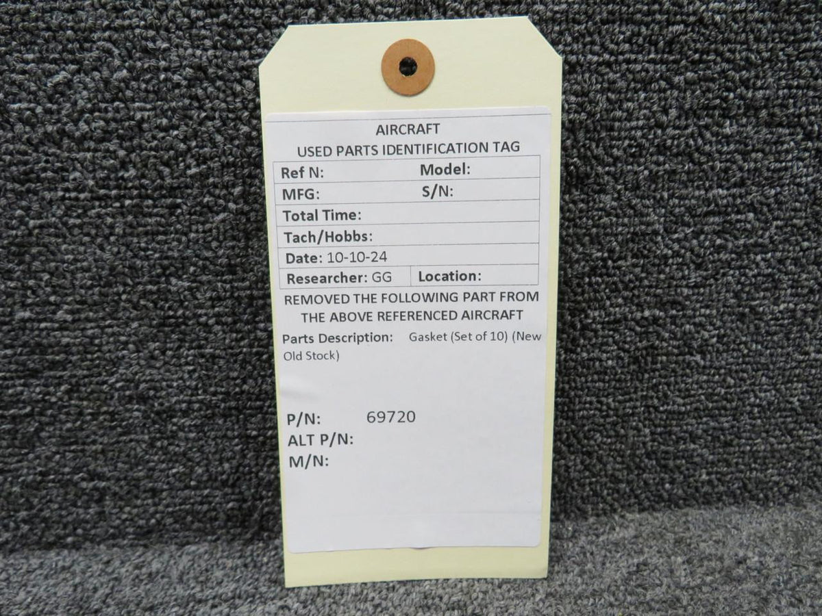 Does Not Apply 69720 Gasket Set of 10 (New Old Stock)