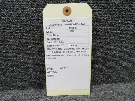 Does Not Apply 69720 Gasket Set of 10 (New Old Stock)