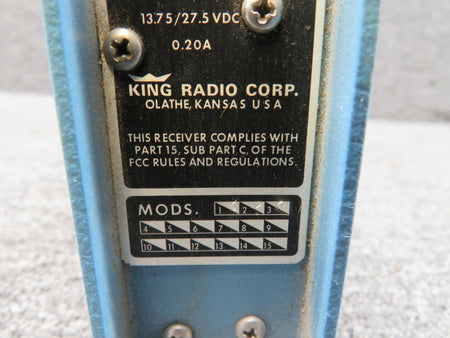 King Radio 066-1033-00 King Radio KN-73 Glidescope Receiver with Mods (13.75-27.5V)