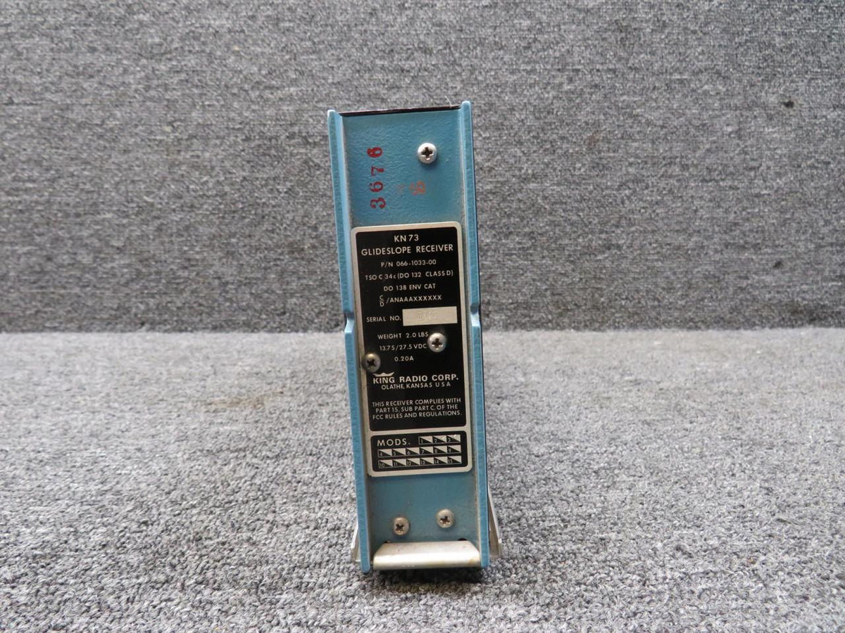 King Radio 066-1033-00 King Radio KN-73 Glidescope Receiver with Mods (13.75-27.5V)