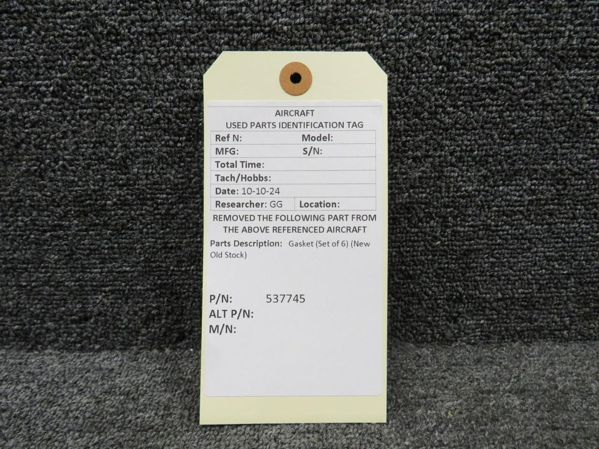 Does Not Apply 537745 Gasket Set of 6 (New Old Stock)