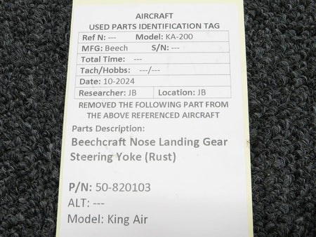 Beechcraft Parts 50-820103 Beechcraft King Air Nose Landing Gear Steering Yoke (Rust)