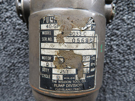 Weldon A-4033-C Weldon Tool Fuel Pump Assembly (Core)