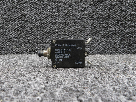 Potter and Brumfield W23-X1A1G-3 Potter & Brumfield Circuit Breaker (3 amps)