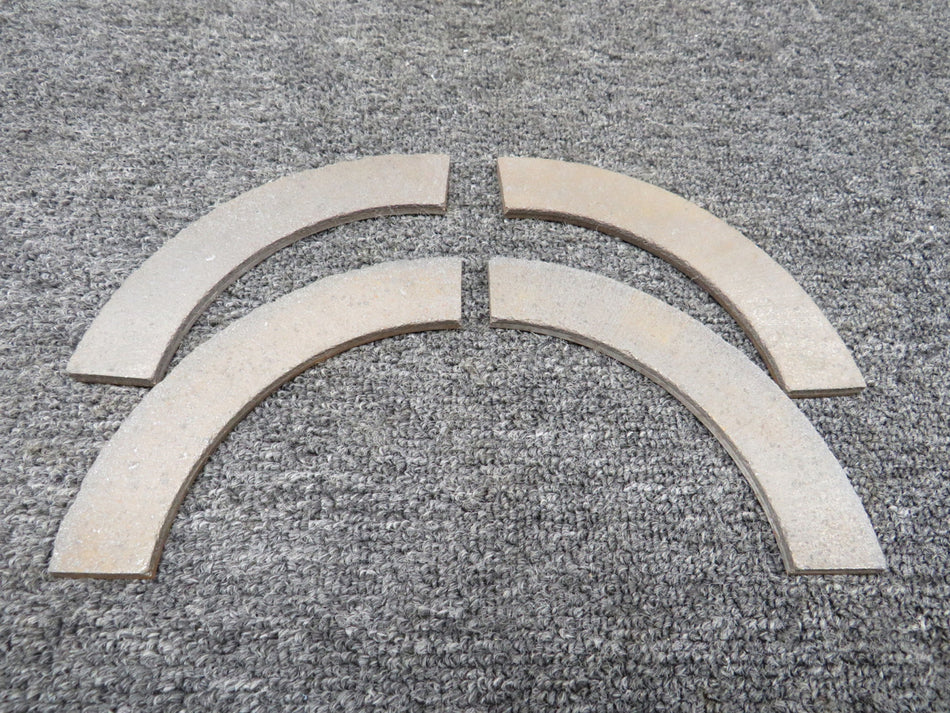 448 (Alt: 066-01500) Airborne Brake Linings Set of 4 (New Old Stock)