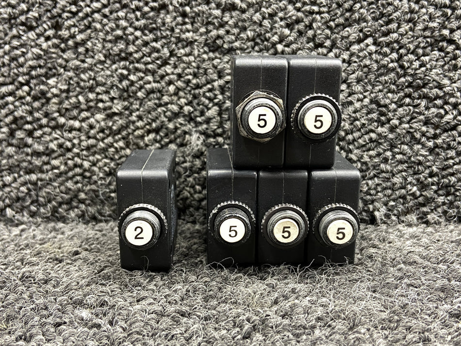 W58-XC4C12A Tyco Electronics Push to Reset Circuit Breaker Set (Amps: 2, 5)