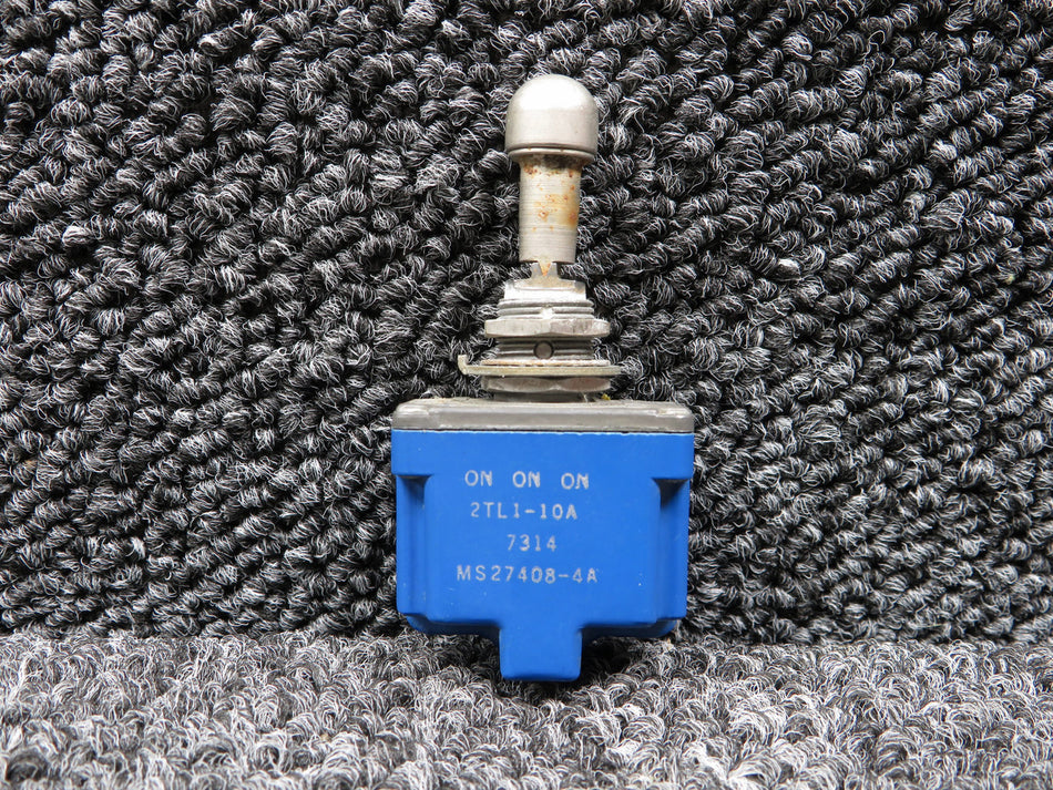 MS27408-4A (Alt: 2TL1-10A) Micro Switch 3 Position Toggle Switch