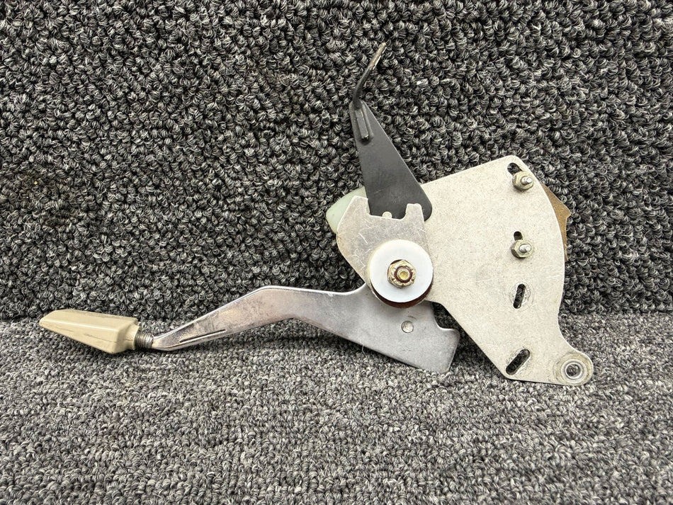 1512280-13 (Use: 1512280-41) Cessna T210L Flap Control Lever w Arm & Indicator