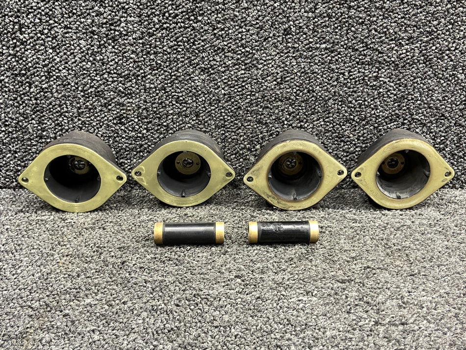 J12454-1, J12454-2 Continental TSIO-520-H4B Engine Shock Mount Set (Incomplete)