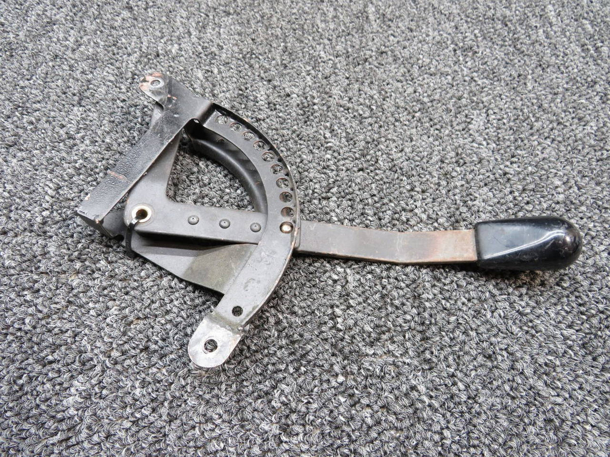 1213315-5 / 1213316-1 Cessna 210K Cowl Flap Lever Assembly W/ Bracket BAS Part Sales | Airplane Parts