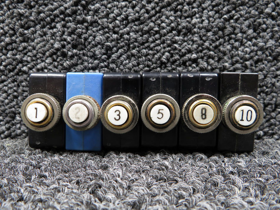 Wood Electric Circuit Breaker Set of 6 (Amps: 1,2,3,5,8,10)