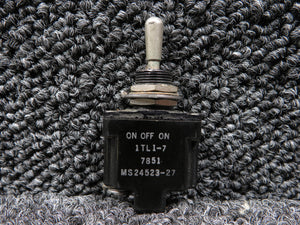 1TL1-7 (Alt: MS24523-27) Micro Switch Momentary Toggle Switch