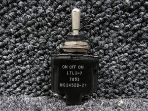 1TL1-7 (Alt: MS24523-27) Micro Switch Momentary Toggle Switch