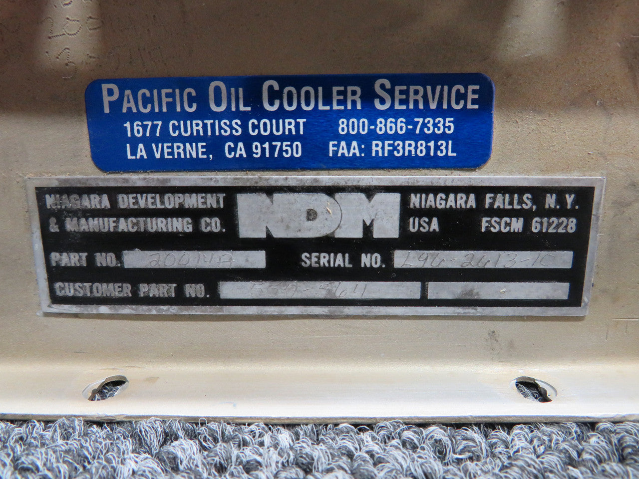 20014A (Alt: 557-564) NDM Oil Cooler Assembly – BAS Part Sales