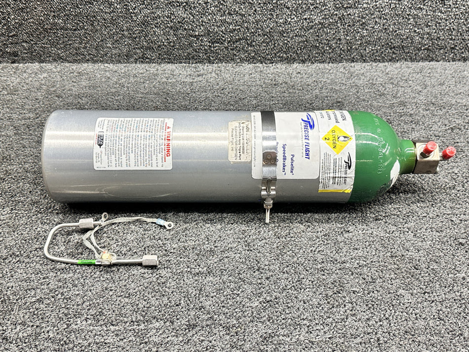 100N4000-2 Precise Flight Oxygen Bottle & Distribution Manifold w Triple Port