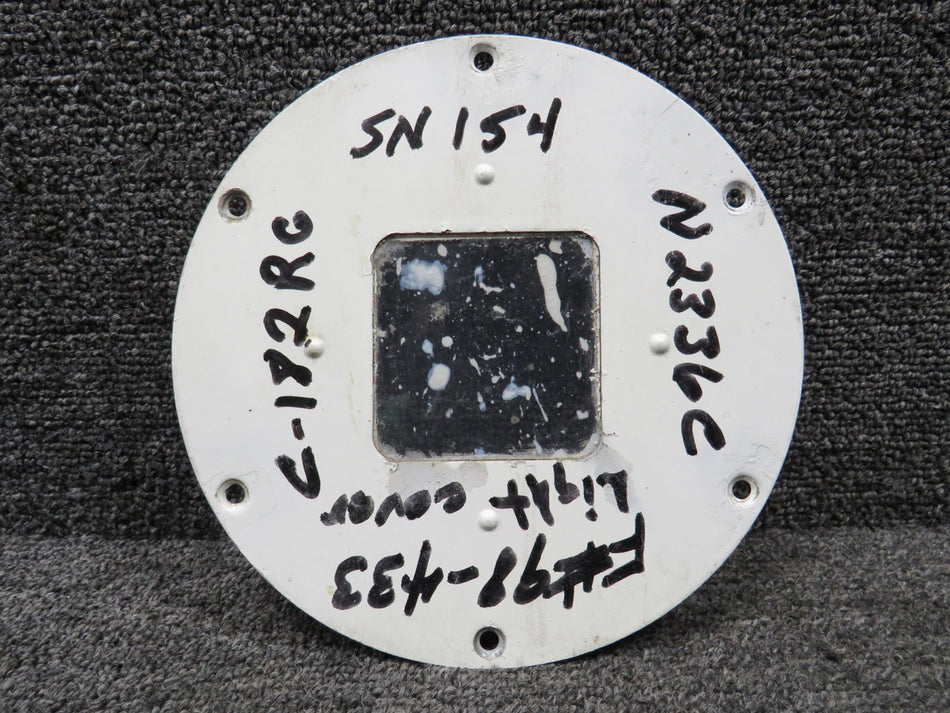 0762035-1 Cessna 182RG Courtesy Light Cover Plate (Stained Glass)