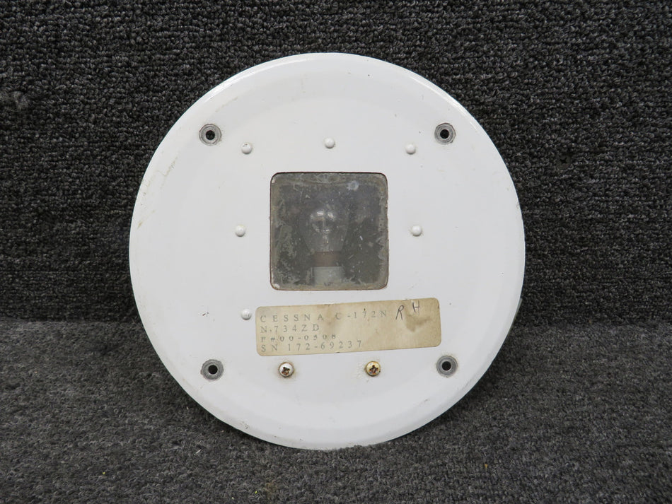 0521101-2, 0700616-1 Cessna 172N Courtesy Light Plate Assy with Shield (Cloudy)