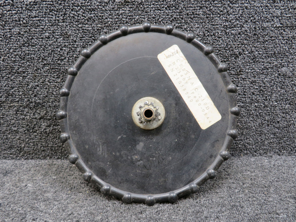 1260428-1 Cessna 210D Rudder Trim Wheel (Chipped Grooves)