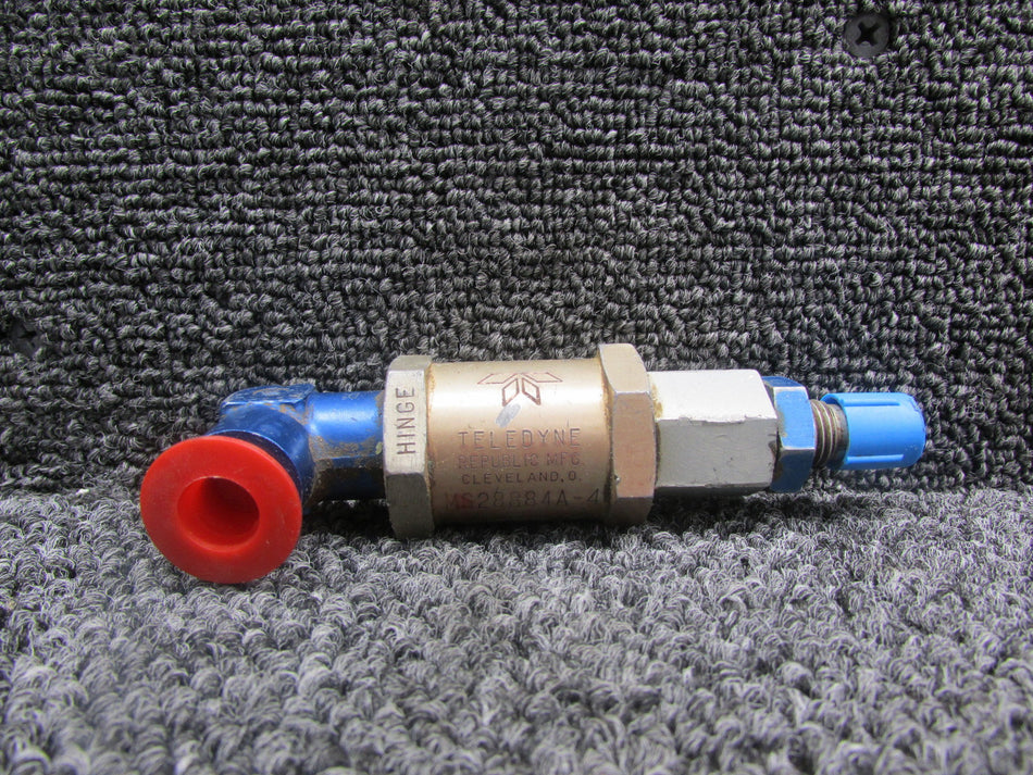 MS28884A-4 Teledyne Free Flow Valve Assembly