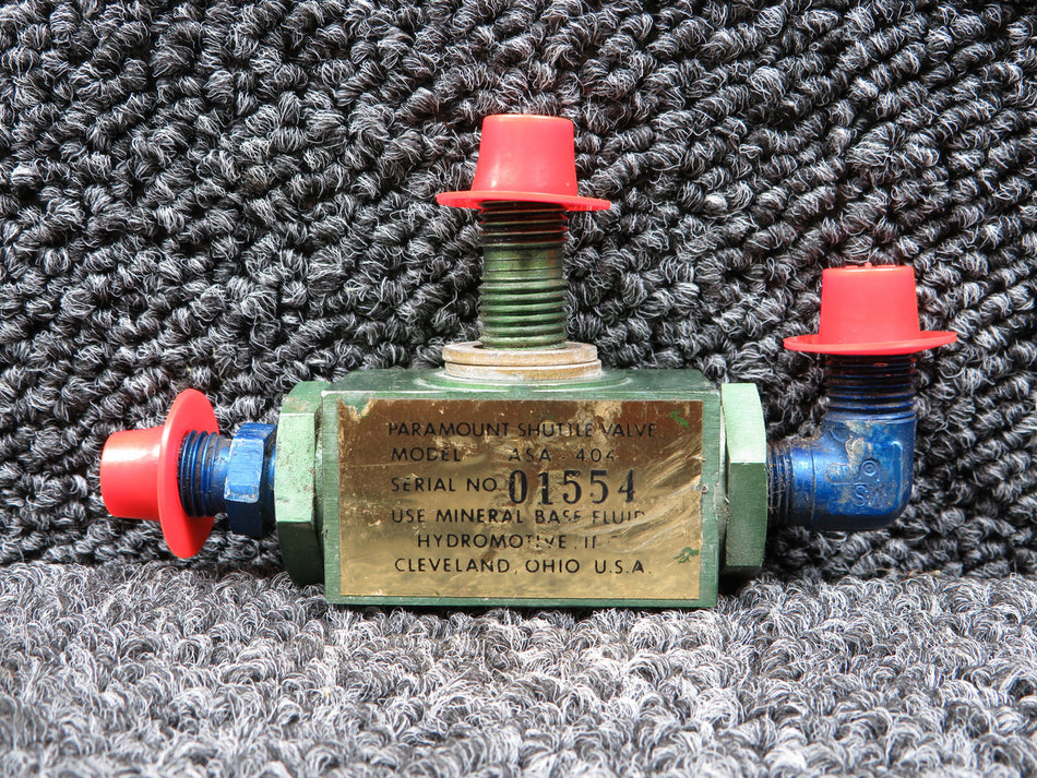ASA-404 (Alt: 50-380079-3) Beech King Air E90 Paramount Shuttle Valve
