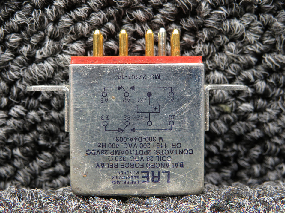 M300-D4A-003 (Alt: MS27401-14) LRE Relay (Volts: 28)(Amps: 10)