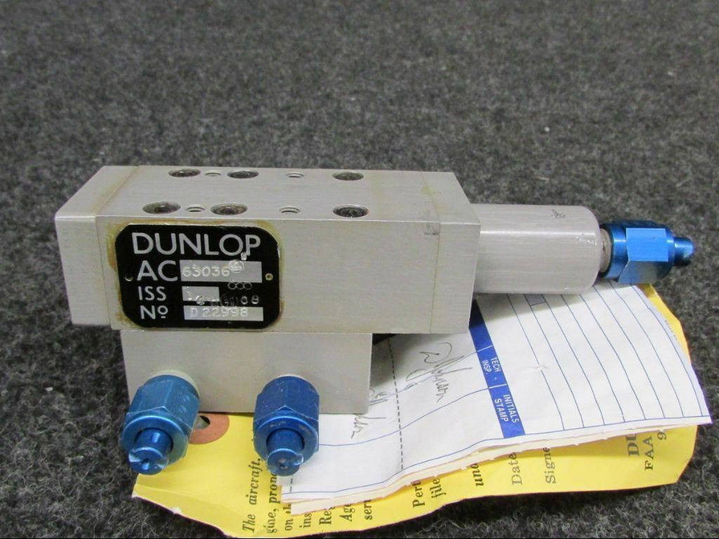 AC63036 Dunlop Pressure Reducing Valve W/ Serviceable Tag (SA) BAS Part Sales | Airplane Parts