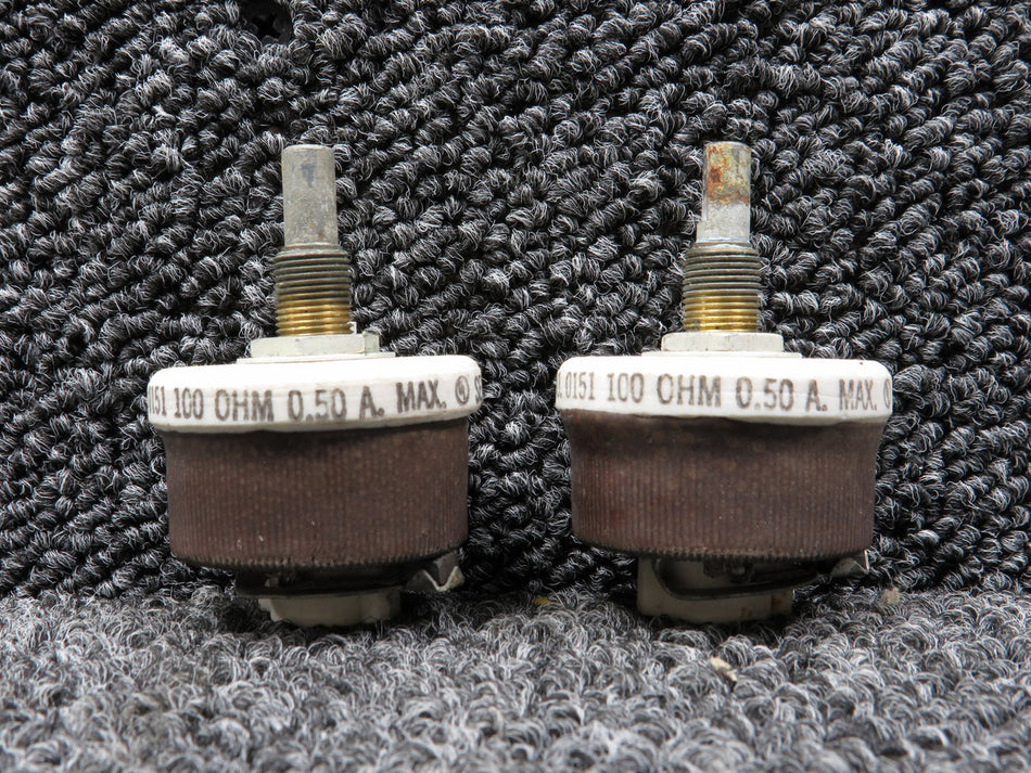 0151 Ohmite Rheostat Series A Set of 2 (Ohms: 100)