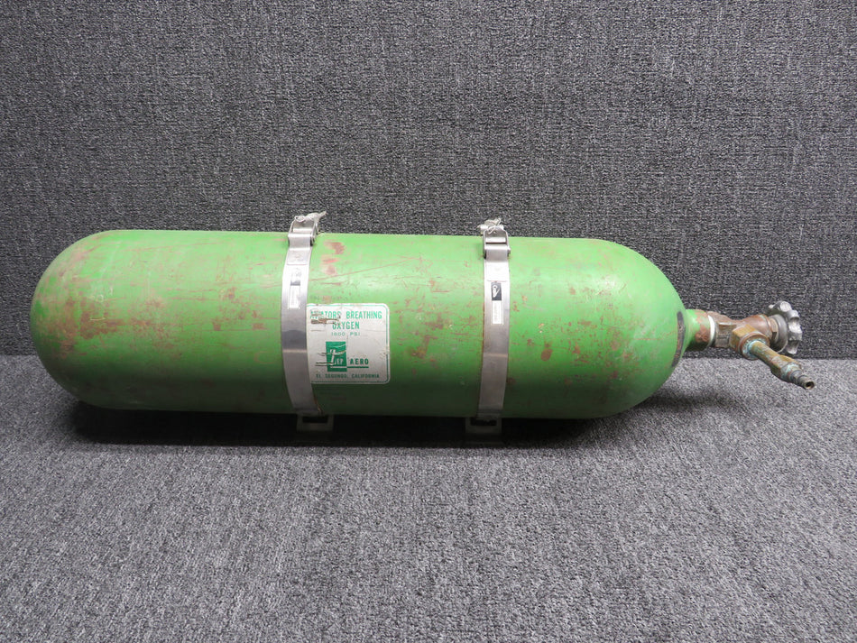 ICC3AA1800, C166007-0102 Oxygen Bottle Assembly with Clamps