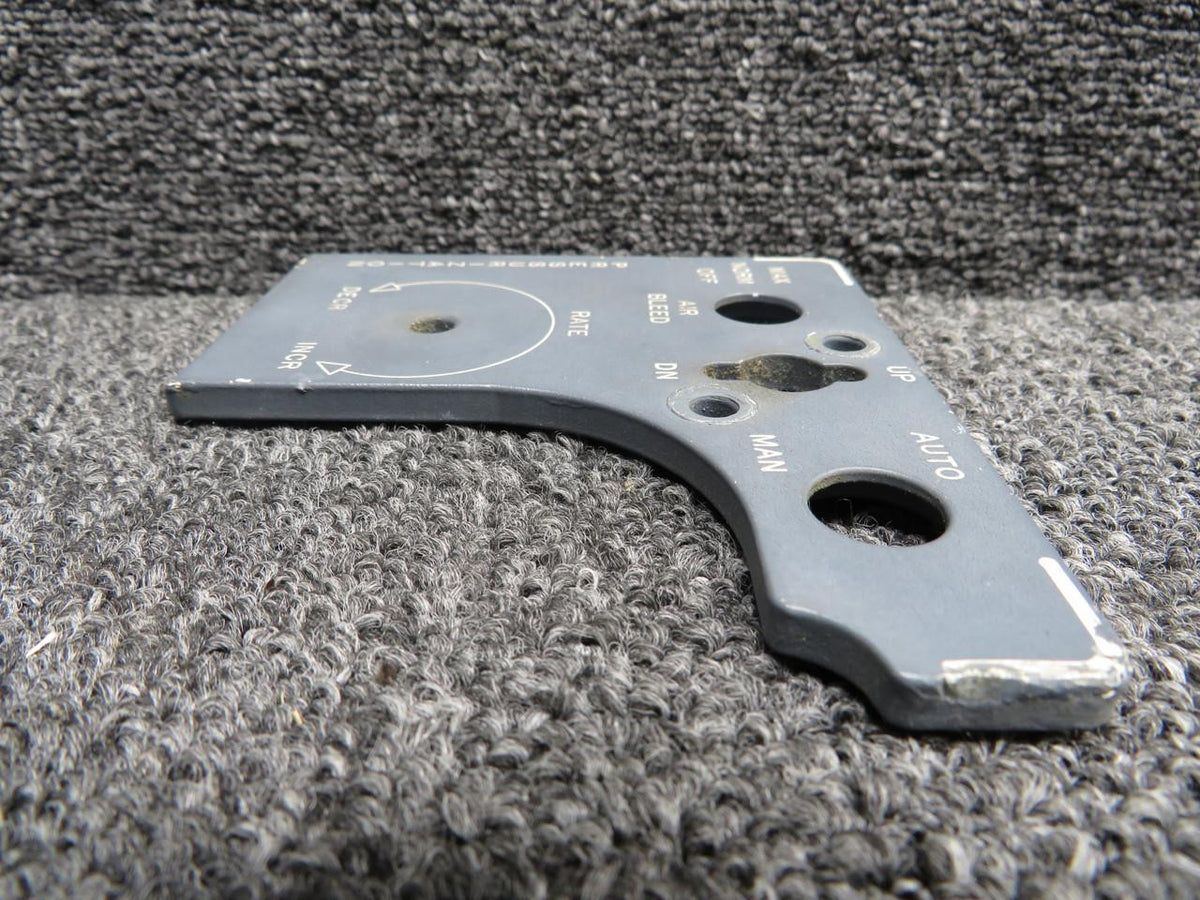 LearJet 241814-1 Learjet 25B Pressurization Placard Panel