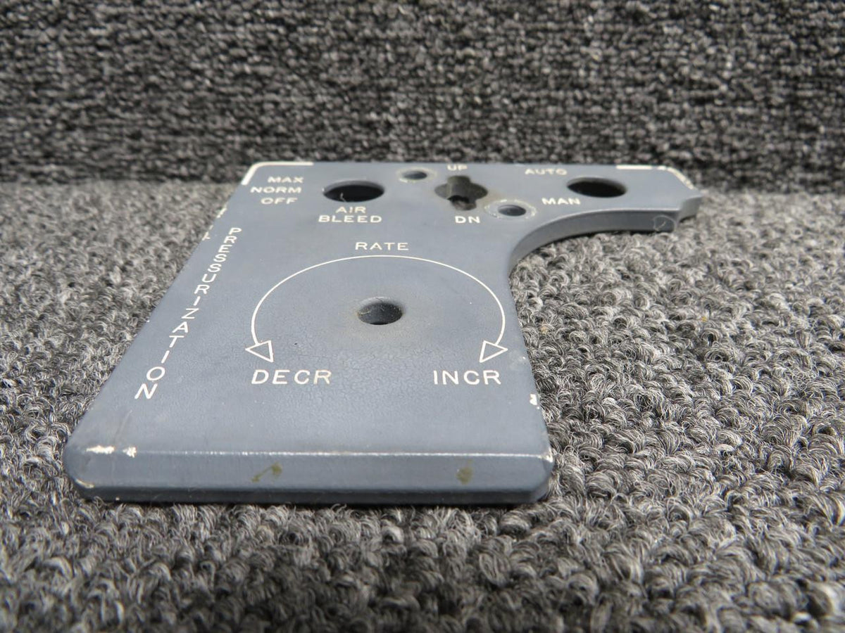LearJet 241814-1 Learjet 25B Pressurization Placard Panel